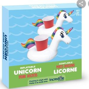 π₯4/$20 New 2pk inflatable unicorn drink holders